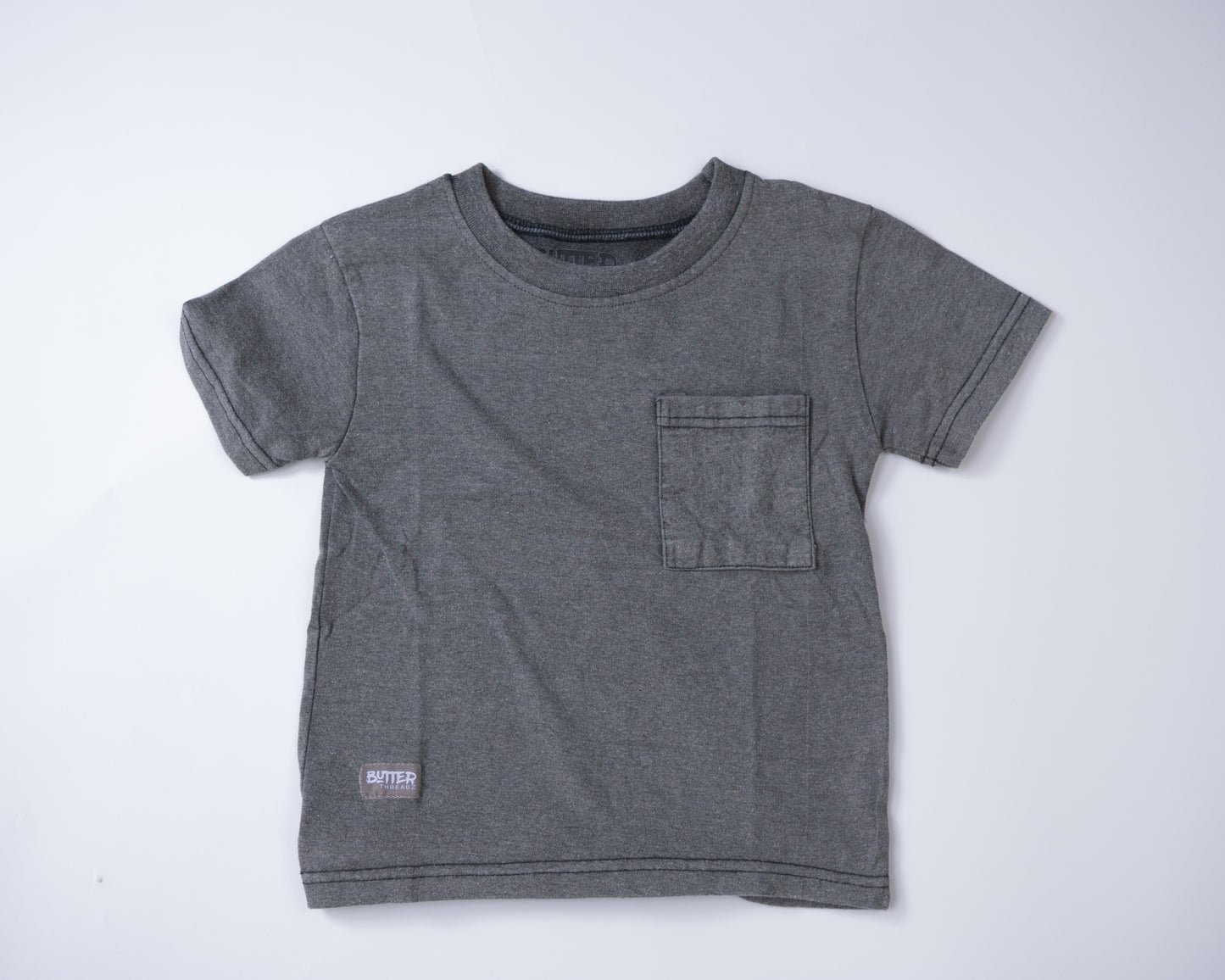 Butter Threadz  Charcoal  Wash Tee